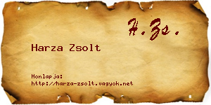 Harza Zsolt névjegykártya