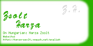 zsolt harza business card